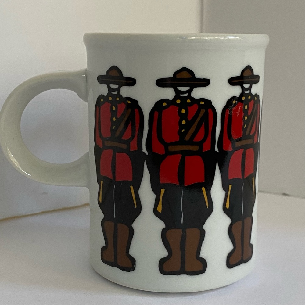 Marc Tetro RCMP Canadian Mounted Police Mountie Mug Tea Cup Danesco Canada EUC